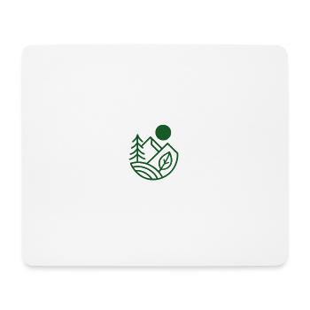 Green Horizon Linear Nature - Mouse Pad (horizontal) - white - Front