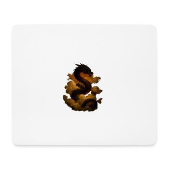 Wolkendrache im Himmel - Mousepad (Querformat) - Weiß - Vorne