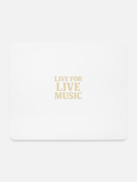 Live für Live-Musik - Mousepad (Querformat) - Weiß