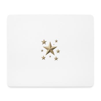 Galaxie des étoiles dorées - Tapis de souris (format paysage) - blanc - Devant