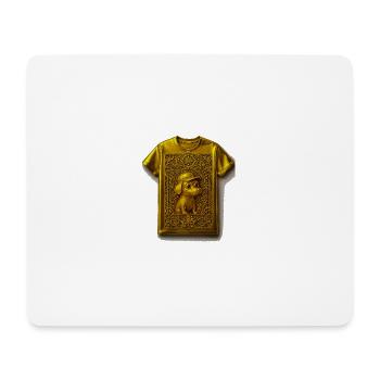 Golden Puppy in Ornaments T-Shirt - Mouse Pad (horizontal) - white - Front