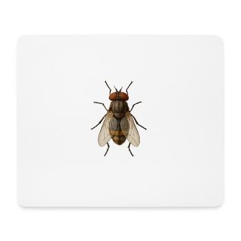 Hyperreal Fly Anatomy Tee - Mouse Pad (horizontal) - white - Front