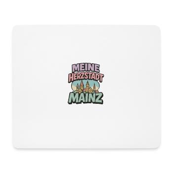 Mainz Herzstadt - Mouse Pad (horizontal) - white - Front