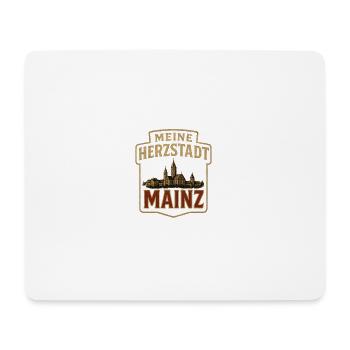 My heart city Mainz - Mouse Pad (horizontal) - white - Front
