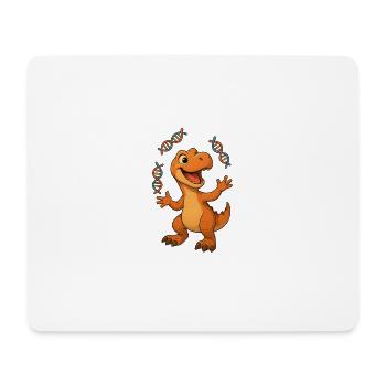 Dino Chercheur Joyeux - Tapis de souris (format paysage) - blanc - Devant