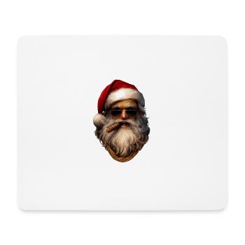 Santa Rebel Zigarre und Luxus - Mousepad (Querformat) - Weiß - Vorne