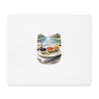 Gifts of the Far North - Caviar on the Riverbank - Mouse Pad (horizontal) - white - Front
