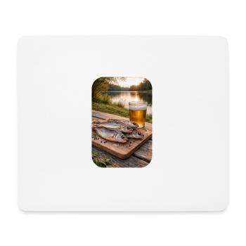 am See - Mousepad (Querformat) - Weiß - Vorne