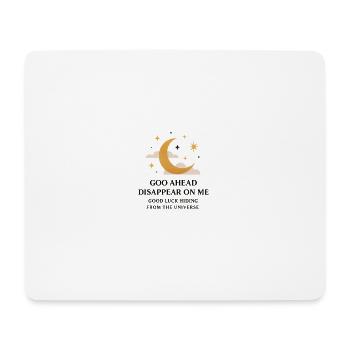 Mondbeschienene Verschwindende Kosmische Flucht - Mousepad (Querformat) - Weiß - Vorne