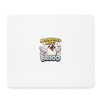 White Bird Meme - Mousepad (Querformat) - Weiß - Vorne