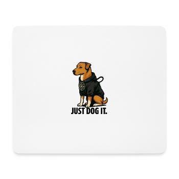 Fais-le chien - Tapis de souris (format paysage) - blanc - Devant