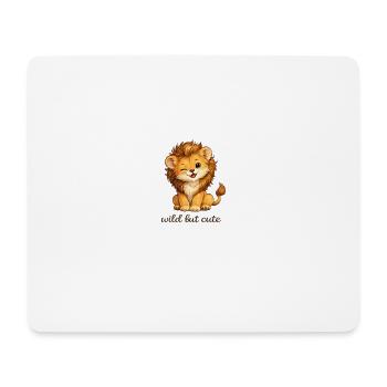 Wild Cute Lion Child - Mouse Pad (horizontal) - white - Front