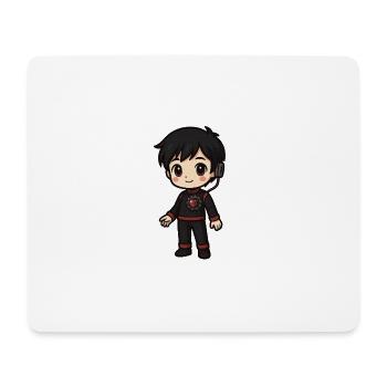 Chibi Gamer Gear Cœur et Casque - Tapis de souris (format paysage) - blanc - Devant