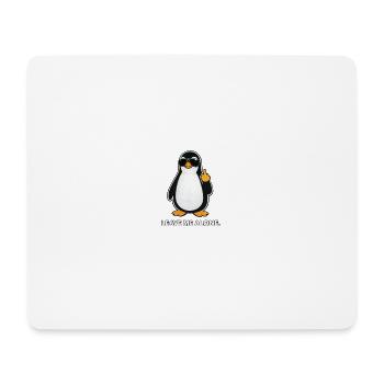 Meme du Nihilisme du Pingouin en Lunettes de Soleil - Tapis de souris (format paysage) - blanc - Devant