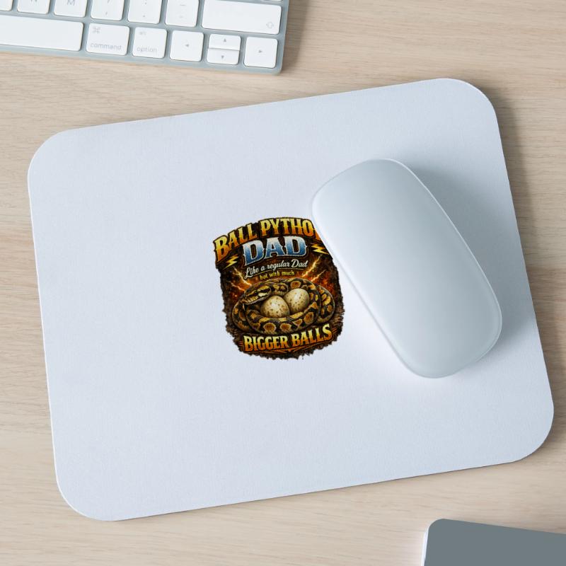 Ball Python Dad Größere Eier Königspython Besitzer Mousepad (Querformat)