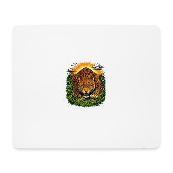 Leopard at sunrise - Mouse Pad (horizontal) - white - Front
