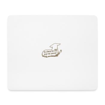 La brebis perdue et les 99 - Tapis de souris (format paysage) - blanc - Devant
