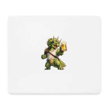 Triceratops - Mousepad (Querformat) - Weiß - Vorne
