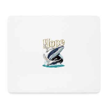 Hope whales and swan - Mouse Pad (horizontal) - white - Front