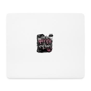 Too specific to explain – Gothic Pink - Mouse Pad (horizontal) - white - Front