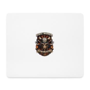Norse warrior to Valhalla - Mouse Pad (horizontal) - white - Front