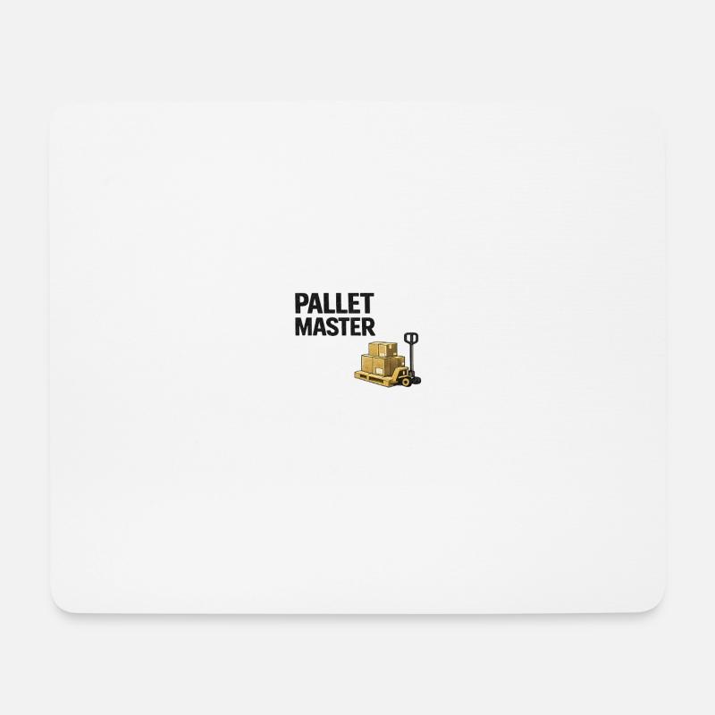 Palettenmeister: Lageraufzug - Mousepad (Querformat) - Weiß
