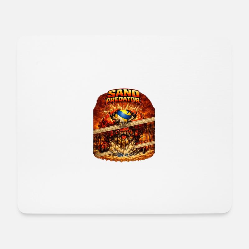 Sand Predator block - Mousepad (Querformat) - Weiß