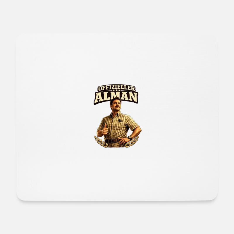 Offizieller Alman - Mousepad (Querformat) - Weiß