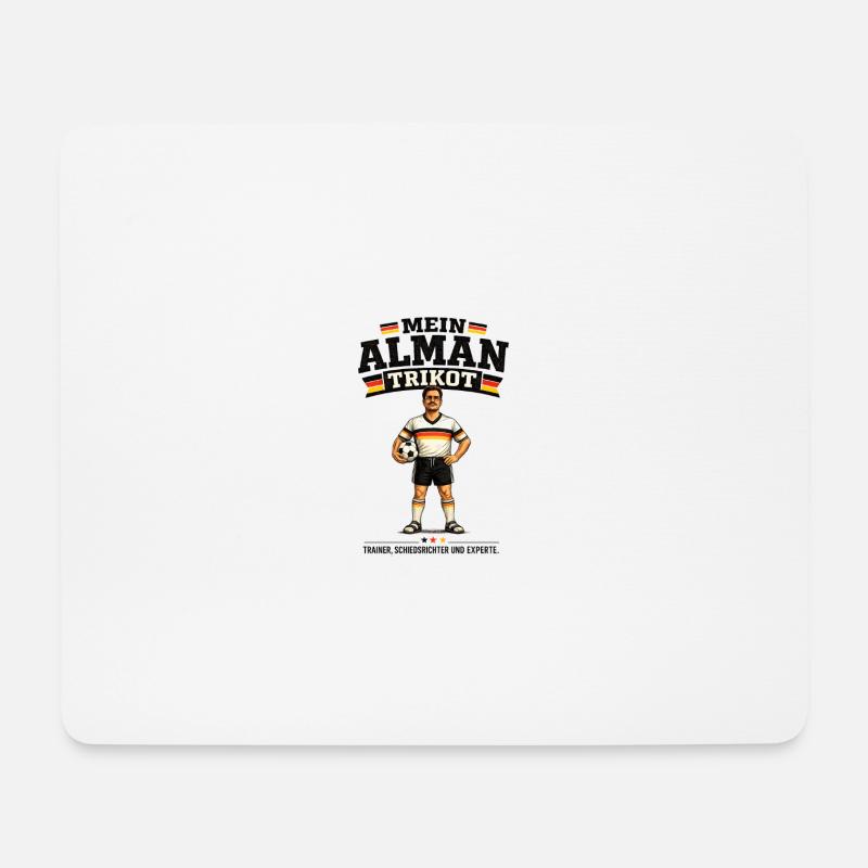 Alman Trikot - Mousepad (Querformat) - Weiß