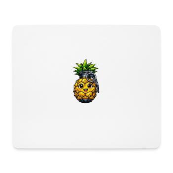 Pineapple Pomegranate Kawaii - Mouse Pad (horizontal) - white - Front