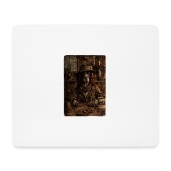 Hunter's Pride - German Longhair - Mouse Pad (horizontal) - white - Front