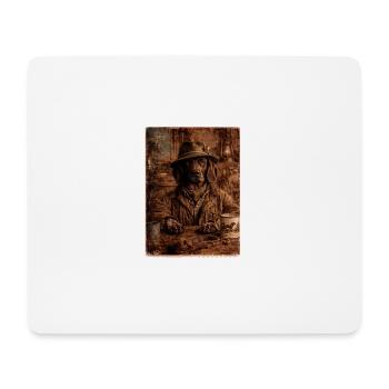 Hirschbaron - Hannoverscher Schweisshund - Mousepad (Querformat) - Weiß - Vorne