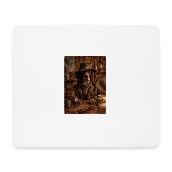 L’Ancien Locataire - Cheveux Courts Allemand - Tapis de souris (format paysage) - blanc - Devant