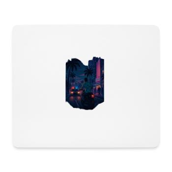 Jeu rétro des années 80 - Tapis de souris (format paysage) - blanc - Devant