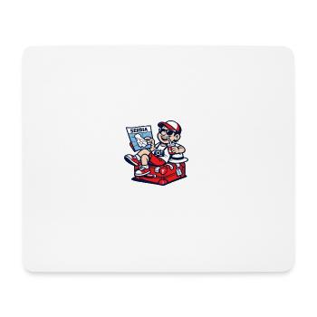 Souvenir de design de voyage en Serbie : vacances dans les Balkans - Tapis de souris (format paysage) - blanc - Devant
