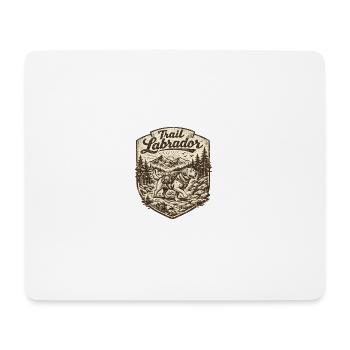 Labrador Retriever Hund Pfote Wald Berge - Mousepad (Querformat) - Weiß - Vorne