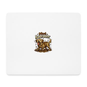 Labrador Retriever Hund Pfote Wald Berge - Mousepad (Querformat) - Weiß - Vorne