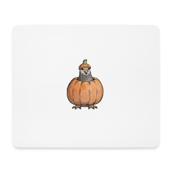 Pumpkin Pigeon Herbstzauber - Mousepad (Querformat) - Weiß - Vorne