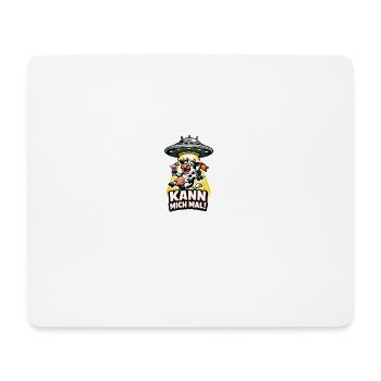 Funny UFO Cow Kann Mich Mal - Mousepad (Querformat) - Weiß - Vorne