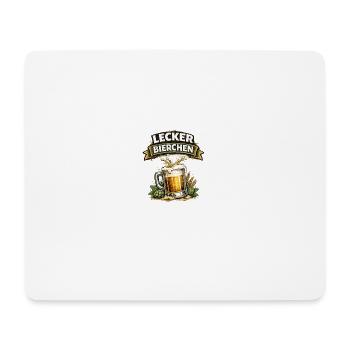 Logo de chope de bière délicieuse - Tapis de souris (format paysage) - blanc - Devant