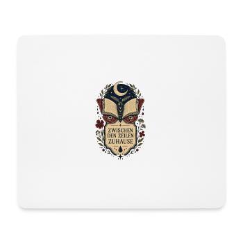 Zwischen den Zeilen zuhause – Bücherliebe - Mousepad (Querformat) - Weiß - Vorne