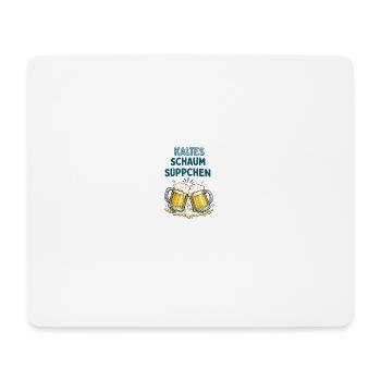 Kaltes Schaumsüppchen - Mousepad (Querformat) - Weiß - Vorne