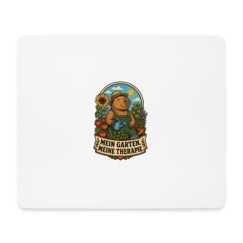 Mein Garten, meine Therapie - Mousepad (Querformat) - Weiß - Vorne