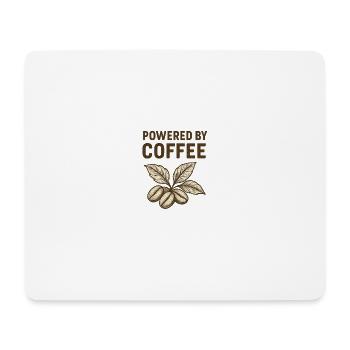 Alimenté par une usine de torréfaction au café - Tapis de souris (format paysage) - blanc - Devant