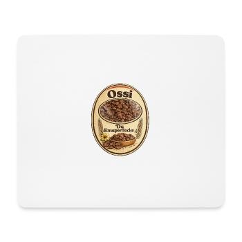 Ossi Knusperflocken Label - Mousepad (Querformat) - Weiß - Vorne