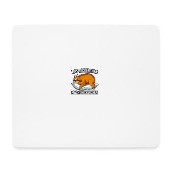 Sloth on pillow Fat takes nap - Mouse Pad (horizontal) - white - Front