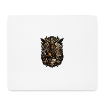 Viking Warrior with Skulls - Mouse Pad (horizontal) - white - Front