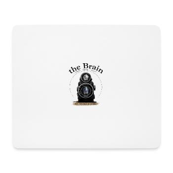Vintage Kamera Fokus-Motiv - Mousepad (Querformat) - Weiß - Vorne