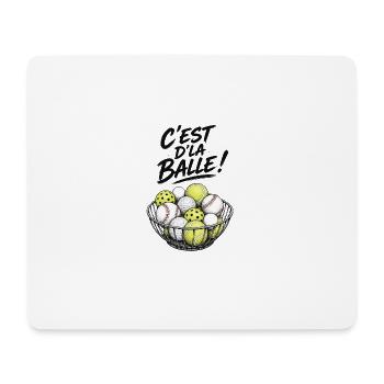 ES IST EIN BALL! - Mousepad (Querformat) - Weiß - Vorne
