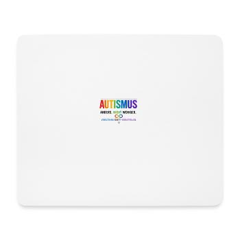 Autismus Vielfalt: Anders Nicht Weniger - Mousepad (Querformat) - Weiß - Vorne